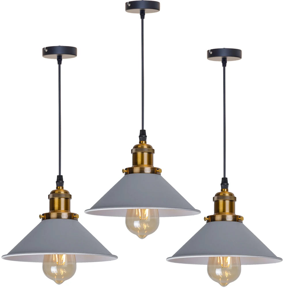 Black Vintage Industrial Pendant Light