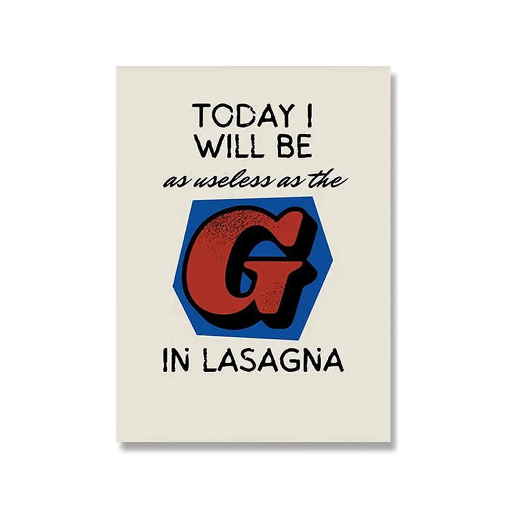 Wine & Cheese Noodles Modern Wall Art