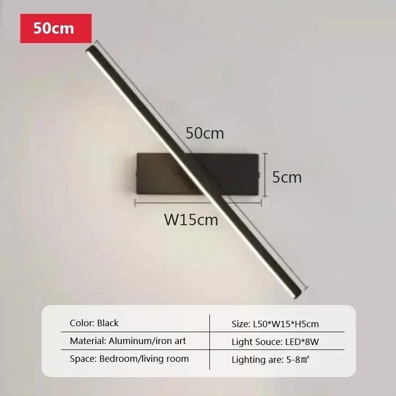 Modern Rotatable LED Wall Mirror Light