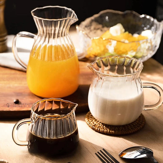 Transparent Borosilicate Glass Pitcher