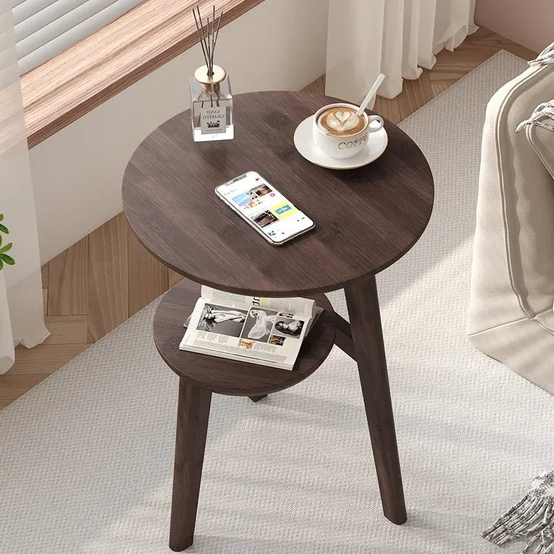 Solid Wood Round Coffee Table