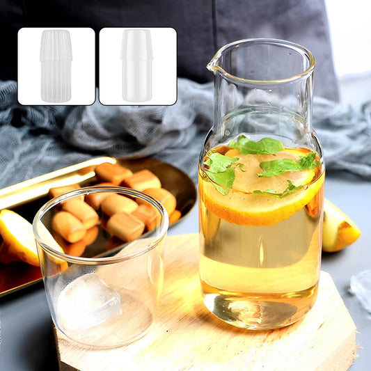 Elegant Glass Carafe Set with Cup