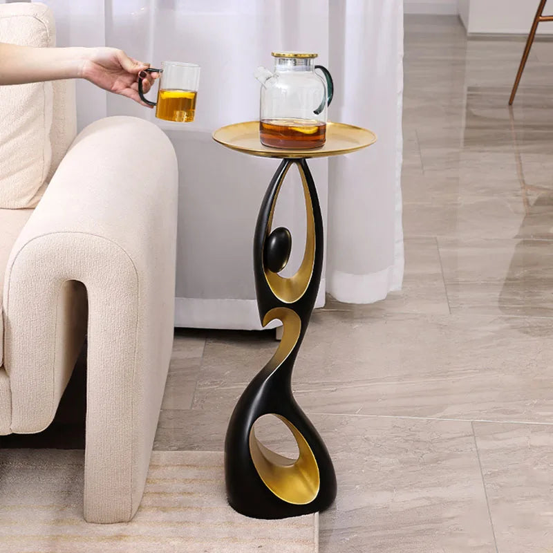 Elegant Abstract Corner Table for Luxe Decor