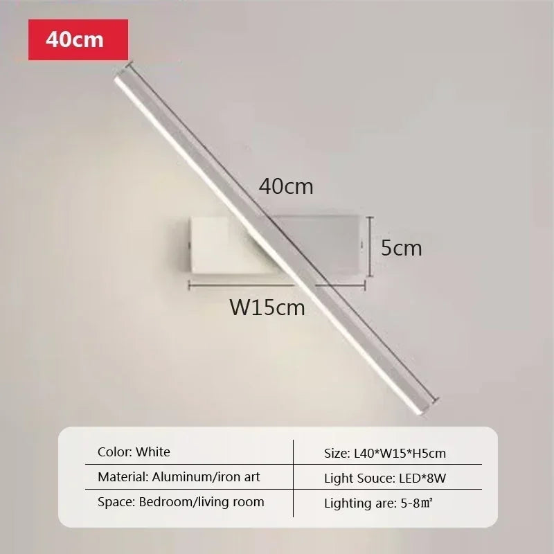 Modern Rotatable LED Wall Mirror Light
