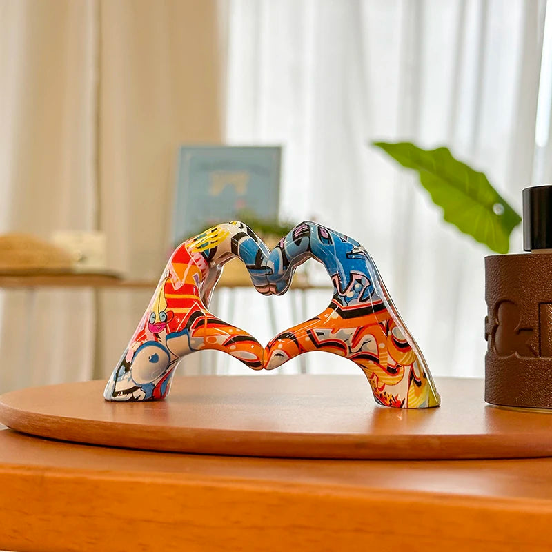 Nordic Heart Gesture Sculpture