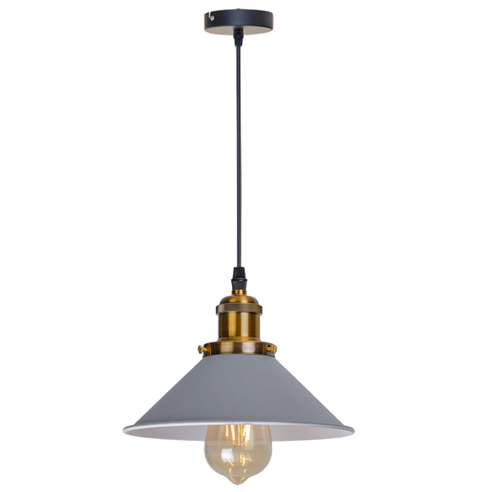 Black Vintage Industrial Pendant Light