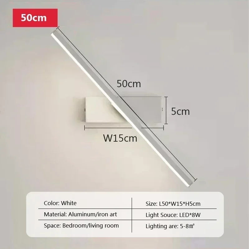 Modern Rotatable LED Wall Mirror Light